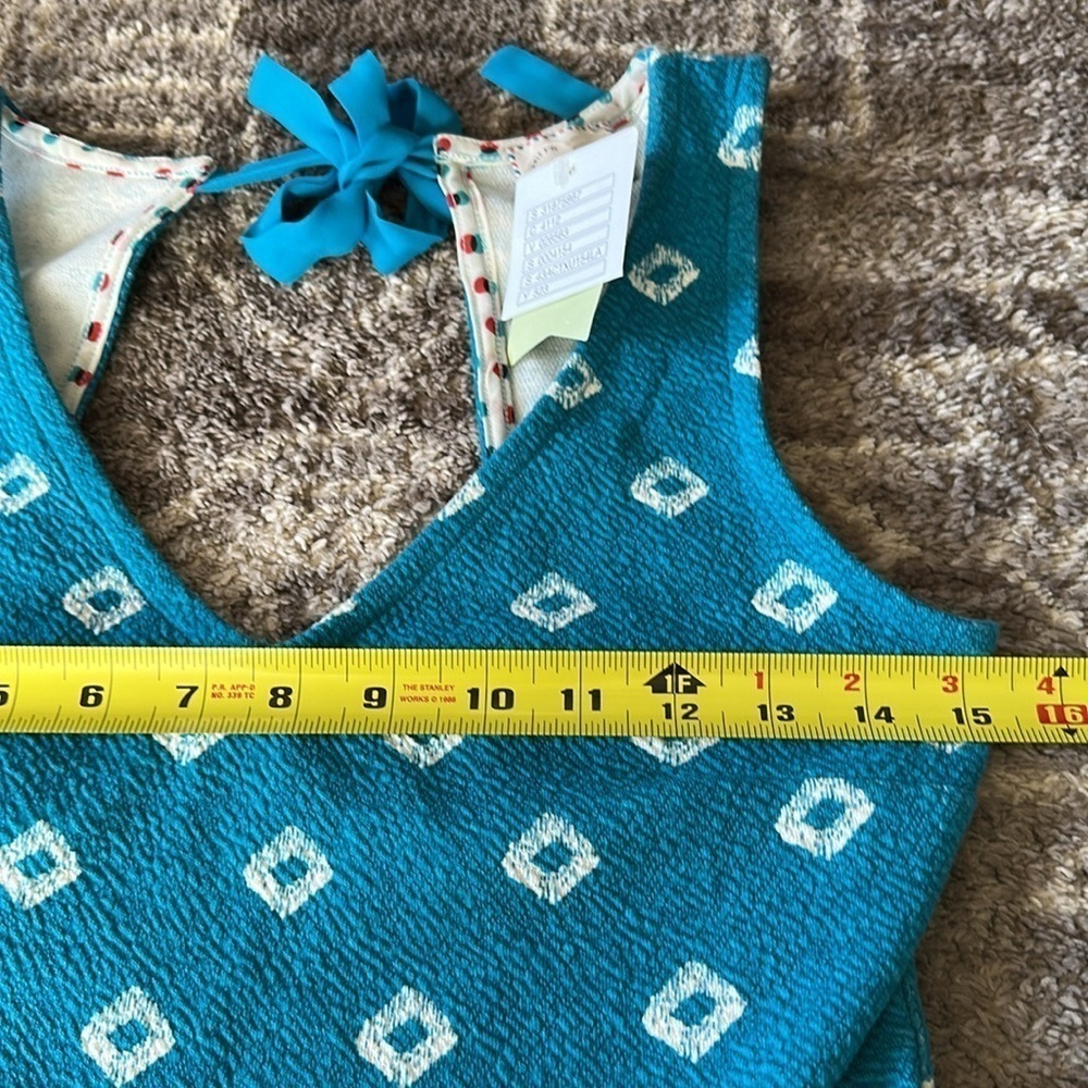 NWT Anthropologie Postmark Flynn Peplum Tank Top Tie Back - Picture 6 of 8
